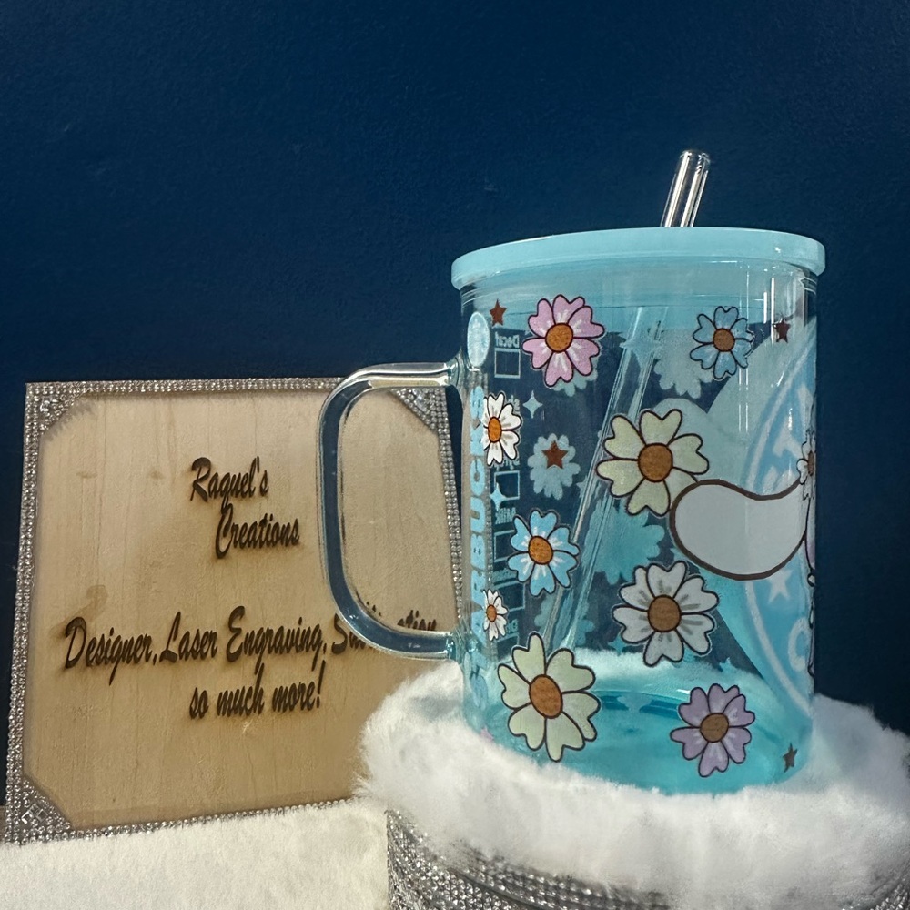 Glass coffee cup